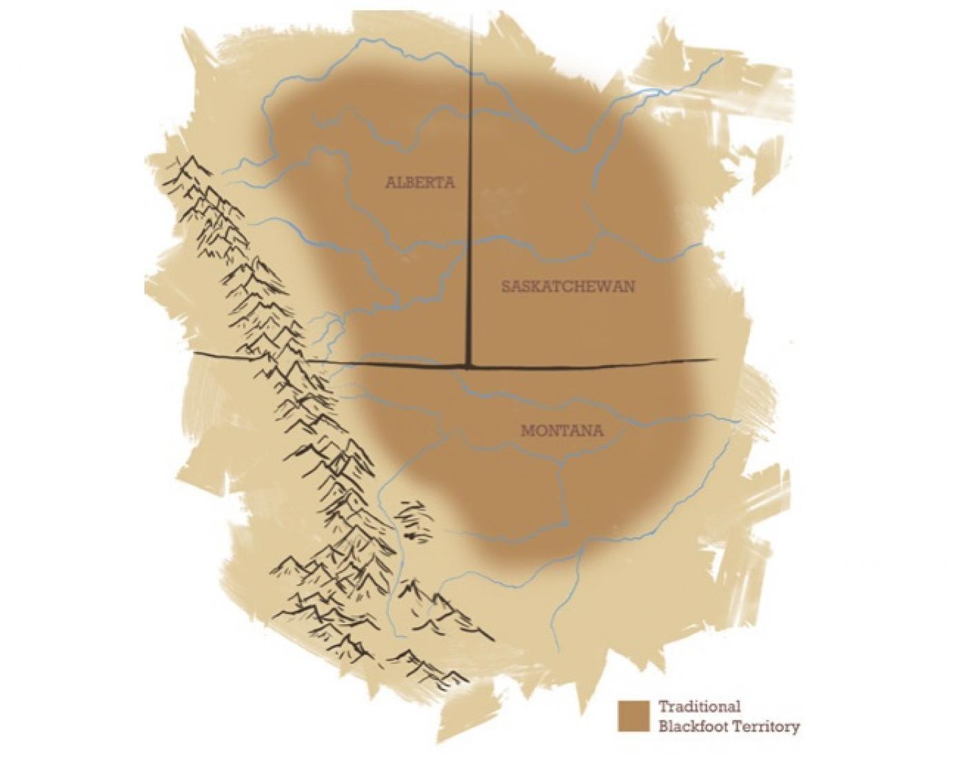 Blackfoot Indians Map